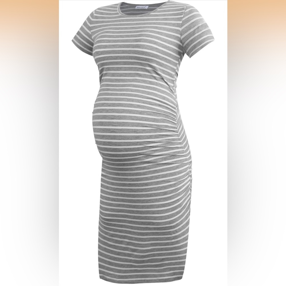 NWT smallshow striped maternity dress